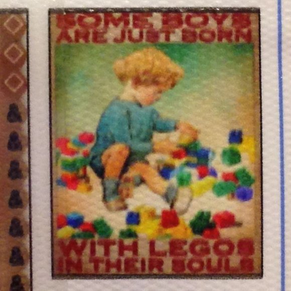 Diamond Painting, boy who loves Legos art - Picture 1 of 6